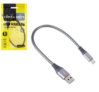 Кабель для зарядки USB/Micro USB Forza, 25 см, 2,4 Ам