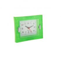 Часы-будильник пластик 834787, зелёный