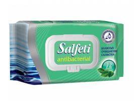 Влажные салфетки антибактериальные Salfeti 72 шт