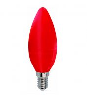 Лампа светодиодная Ecola LED Свеча 6Вт 230В E14 Красный свет