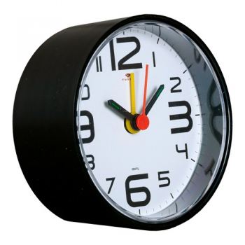 Часы-будильник кварц Классика Рубин черный