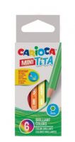 Набор карандашей цветных Carioca MINI Tita, 6 цветов