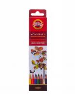 Набор карандашей акварельных Koh-i-Noor Mondeluz, 6 цветов